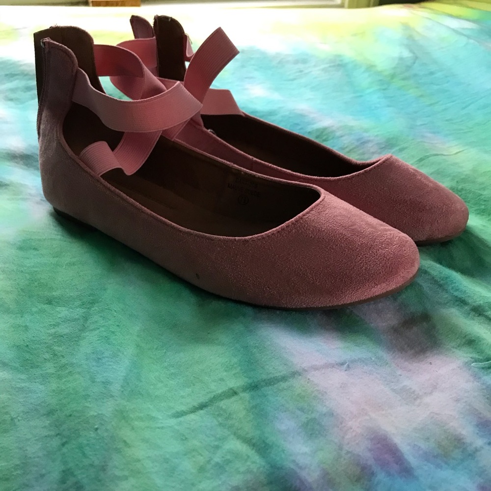 Bella Marie (mauve suede) ballerina flats